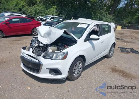 2017 Chevrolet Sonic Lt Auto из США, поврежденный, VIN 1G1JG6SH9H4156444